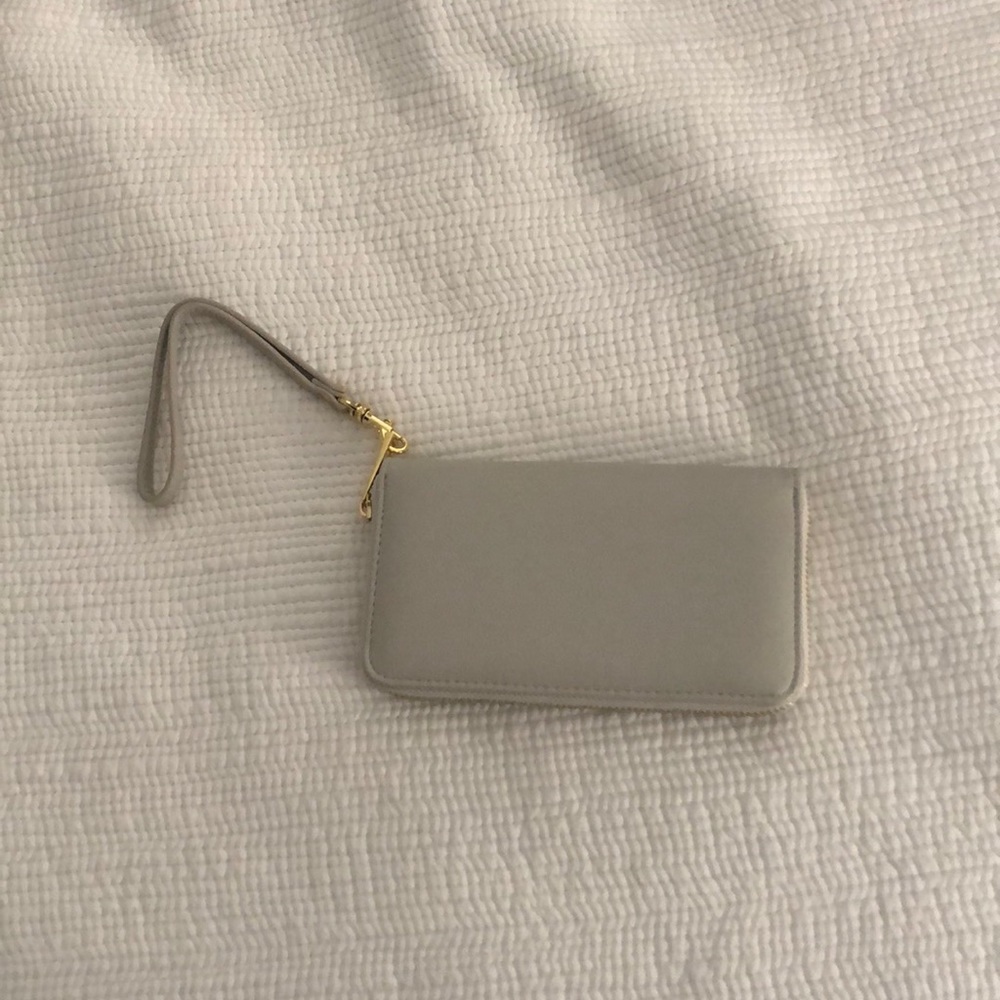 NWOT grey wrist wallet